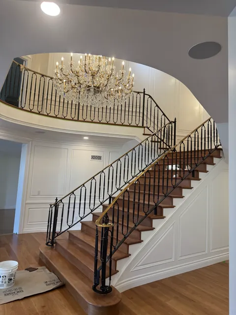 Custom hardwood staircase