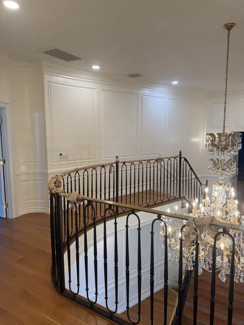 Custom hardwood staircase by SHS Hardwood Flooring