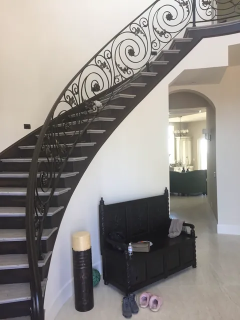 Custom hardwood staircase by SHS Hardwood Flooring